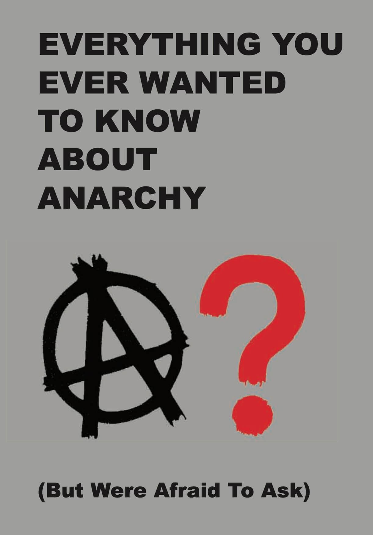 Everything You Wanted To Know About Anarchy (But Were Afraid To Ask).